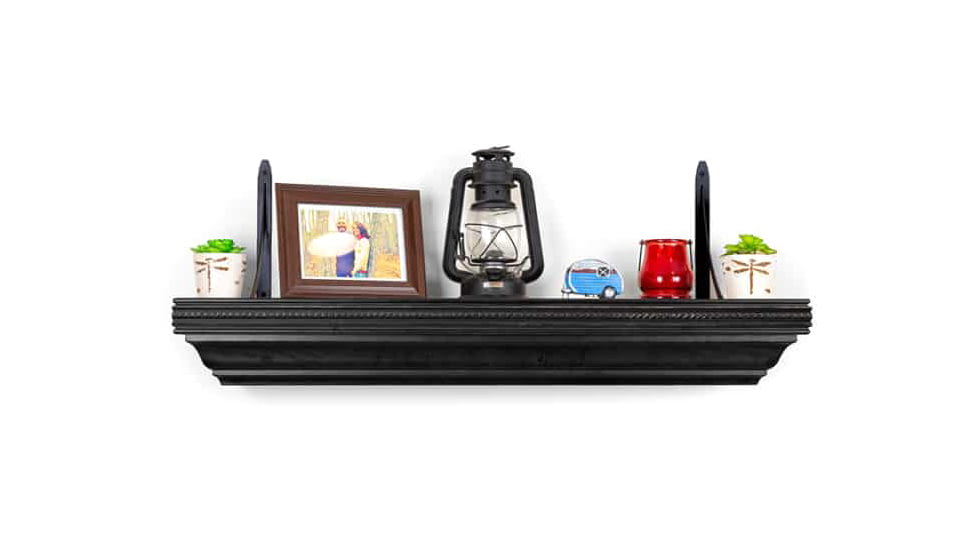 Tactical Walls 825 Top Locking Shelf w/ Rope Trim, Standard Foam Gun Safe, Black, 0825TLBKRSMPLN52