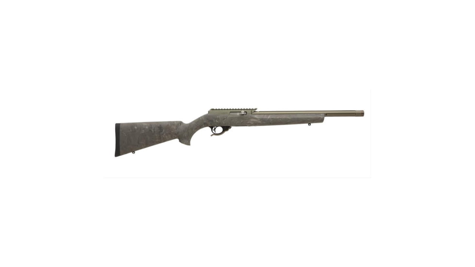 Tactical Solutions X-Ring VR Open Sight Rifle Hogue Stock, 16.5in, 1-16, 1/2x28 Thread, Matte OD Barreled Aciton/Ghillie Green Stock, ATE-MOD-B-H-GGRN