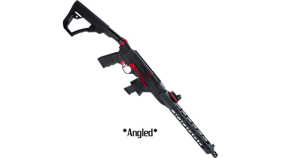TANDEMKROSS Upriser Chassis For Ruger PC Carbine Angled, Red, TK28N0370RAN1