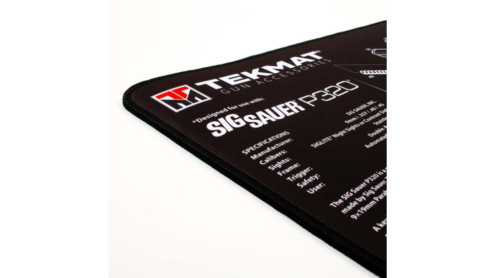 TekMat Ultra 20 - Sig Sauer P320 Gun Cleaning Mat, Black, TEK-20-SIGP320