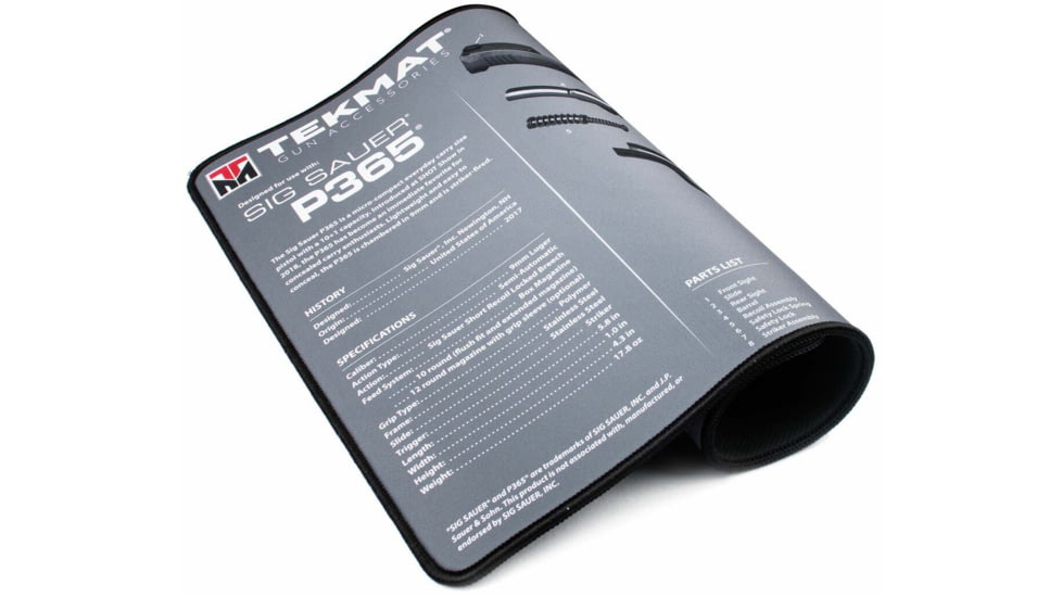 TekMat Ultra 20 - Sig Sauer P365 Gun Cleaning Mat, Black, TEK-20-SIGP365