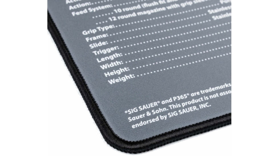 TekMat Ultra 20 - Sig Sauer P365 Gun Cleaning Mat, Black, TEK-20-SIGP365