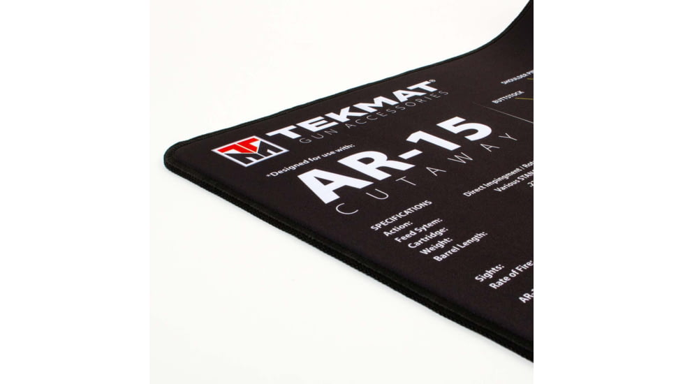TekMat Ultra 44 - AR-15 -Cut Away Cleaning Mat, Black Cutaway, TEK-44-AR15-CA