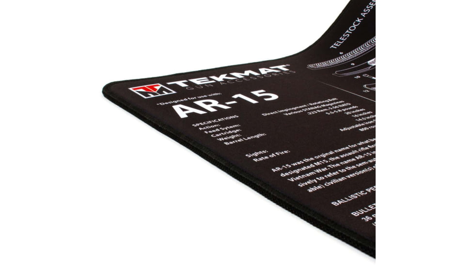 TekMat Ultra 44 - AR-15 -Gun Cleaning Mat, Black, TEK-44-AR15