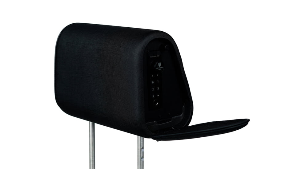 The Headrest Safe Co. The Vulcan Bundle Left-Hand Driver Bundle, Cloth, Black, HRBUNBC01LH