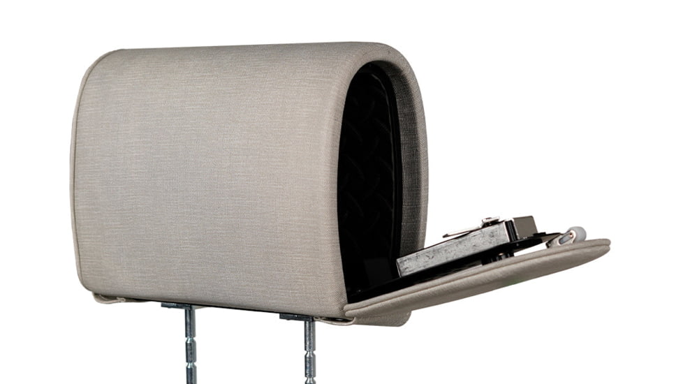 The Headrest Safe Co. Slide Bundle, Cloth, Light Gray, HRSLIDEBUNLGC03