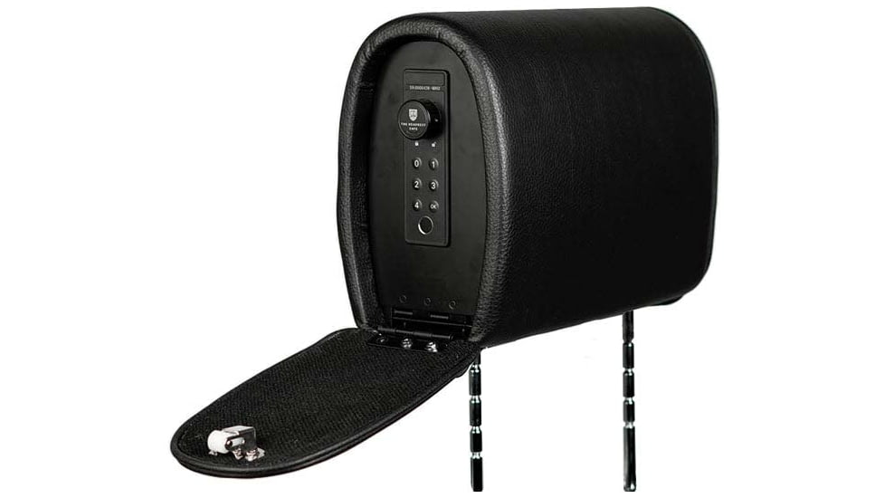The Headrest Safe Co. Slide Bundle, Leatherette, Black, HRSLIDEBUNDBL02