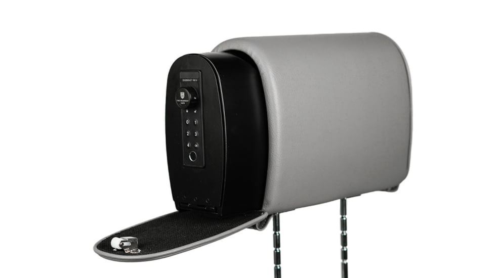 The Headrest Safe Co. Slide Bundle, Leatherette, Dark Gray, HRSLIDEBUNDDGL02