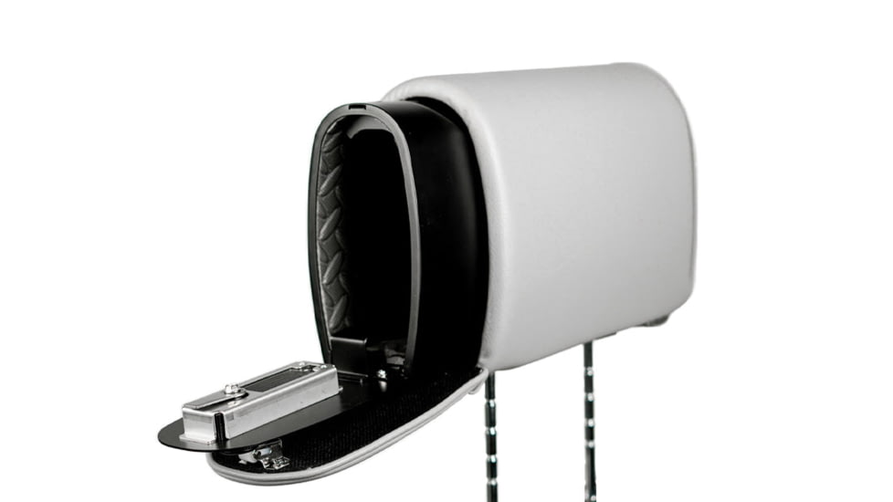 The Headrest Safe Co. Slide Bundle, Leatherette, Light Gray, HRSLIDEBUNDLGL02