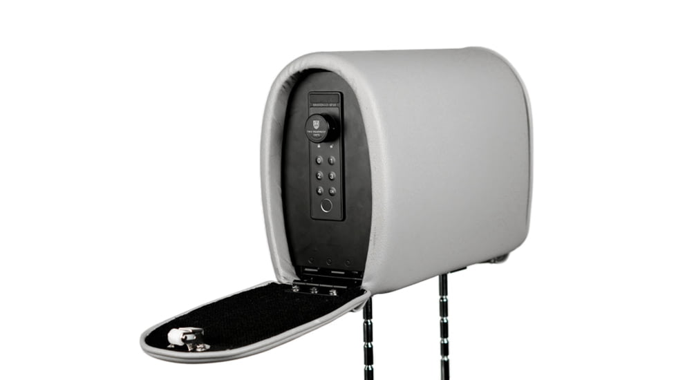 The Headrest Safe Co. Slide Bundle, Leatherette, Light Gray, HRSLIDEBUNDLGL02