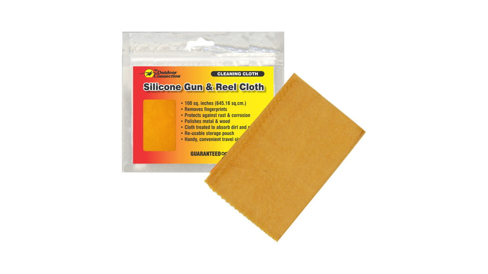 The Outdoor Connection Silicone Gun &amp; Reel Cloth, 25pac, Grey, SGRC-62230-CP