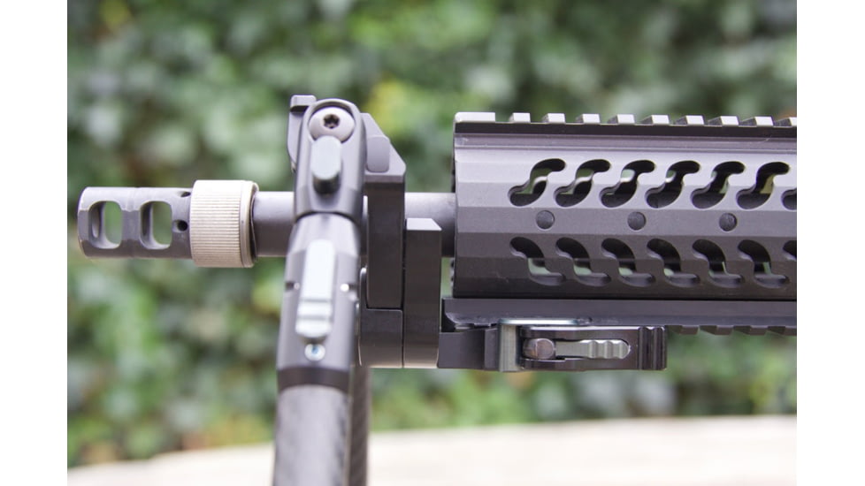 Tier One Evolution Bipod - Carbon M Lok 7in, Black, T1BECM180