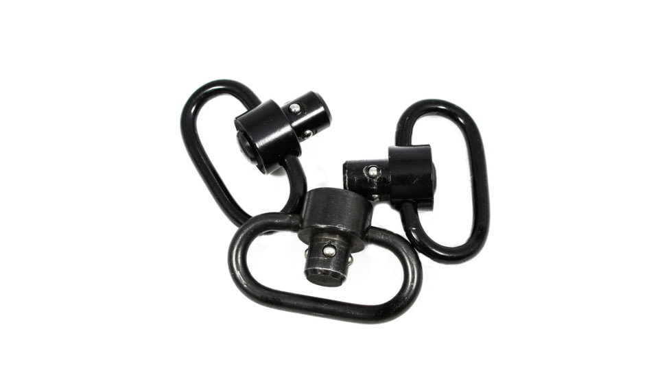 Tiger Rock Push-Button Quick Detach Sling Swivel, Black, QD