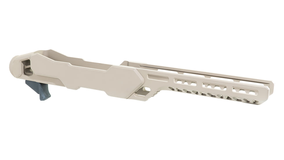 Timber Creek Outdoors Enforcer Rifle Chassis Flat Dark Earth Aluminum Fits Ruger 10/22 Compatible w/ MSR Buffer Tubes, ERC1022FDE