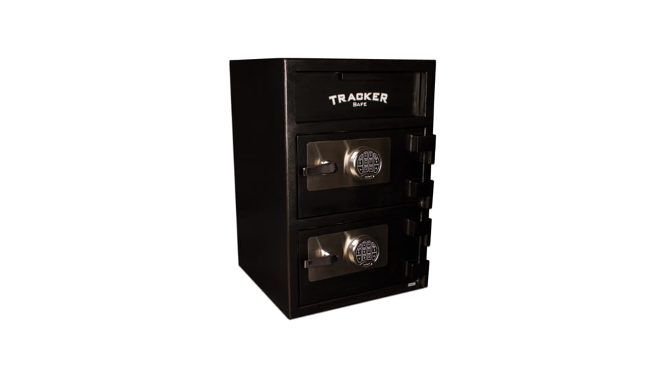 Tracker Safe Double Door Steel Deposit Safe, Black, DS302020DD-ESR