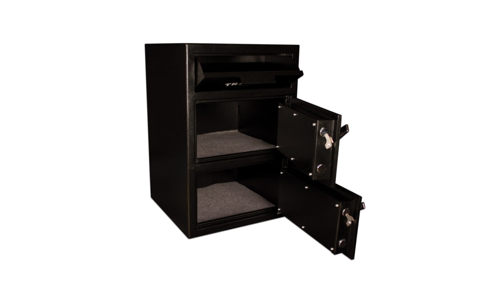 Tracker Safe Double Door Steel Deposit Safe, Black, DS302020DD-ESR