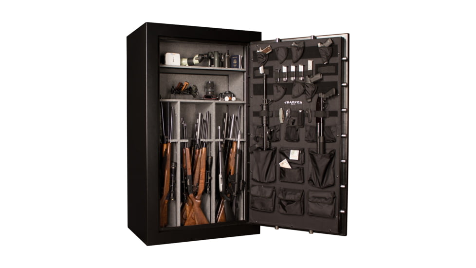 Tracker Safe Fire Rated Gun Safe, M45, Dial Lock, Black, T724227M-DLG
