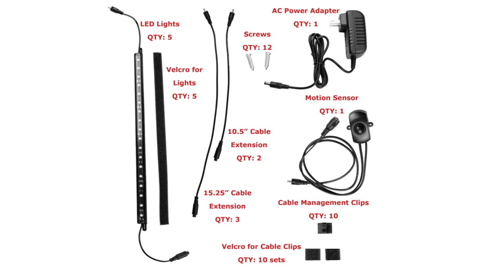Tracker Safe LED Light Kit, Universal, LK-5000