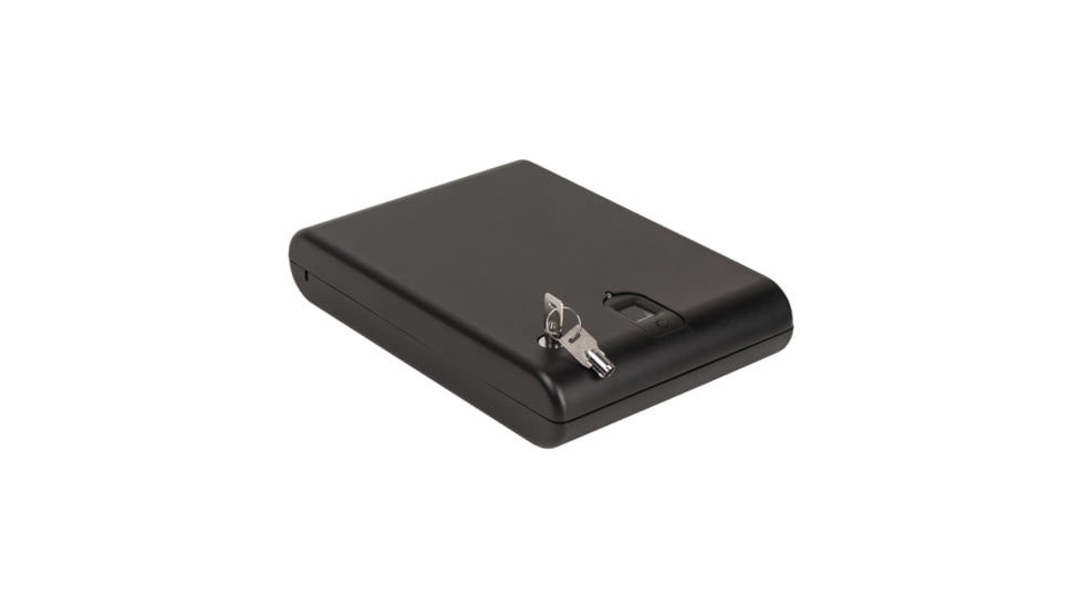 Tracker Safe Single Pistol Safe-Biometric Lock, 10.75in, Black, SPS-03B