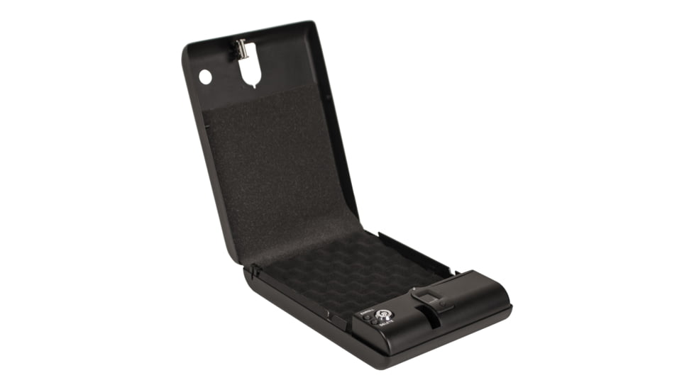 Tracker Safe Single Pistol Safe-Biometric Lock, 10.75in, Black, SPS-03B