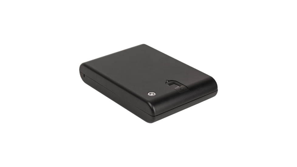 Tracker Safe Single Pistol Safe-Biometric Lock, 10.75in, Black, SPS-03B