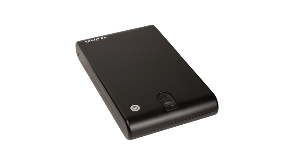 Tracker Safe Single Pistol Safe-Biometric Lock, 12.6in, Black, SPS-04B
