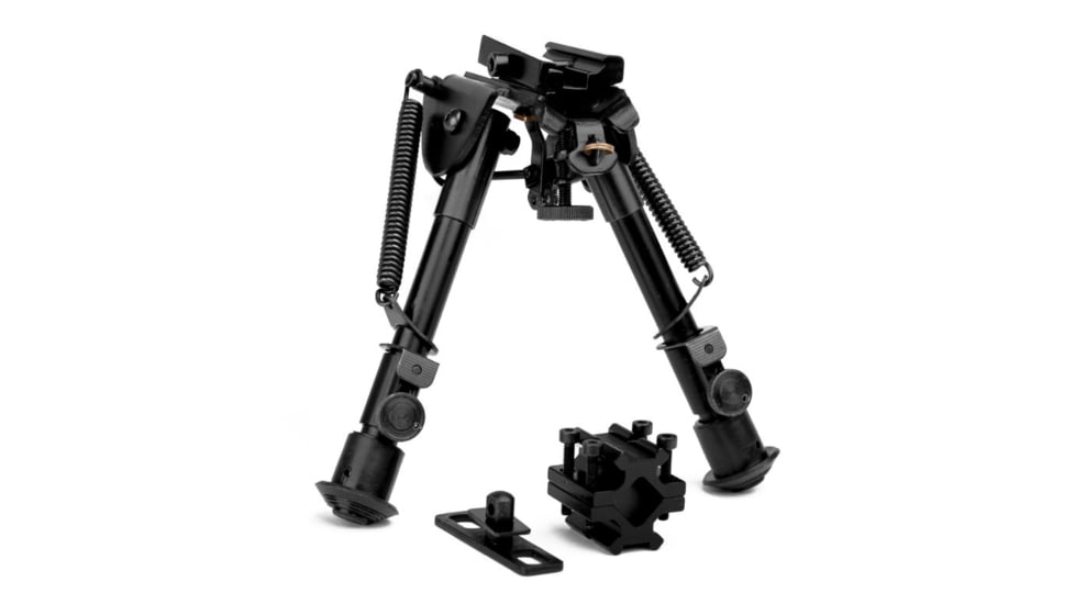 Trinity Force Tactical Full-Size Adj. Height Bipod, Black, Shrink Self-Motion, A ZSJJ88S