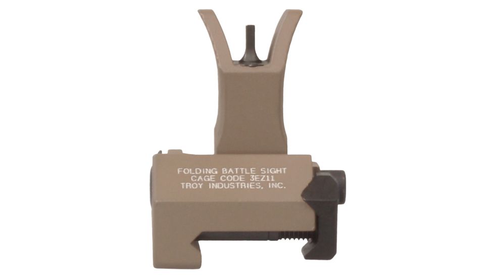 Troy Top Mounted Deployable Front Sight, Front Tactical w/M4 Style Housing, Flat Dark Earth, SSIG-FBS-FMFT-00