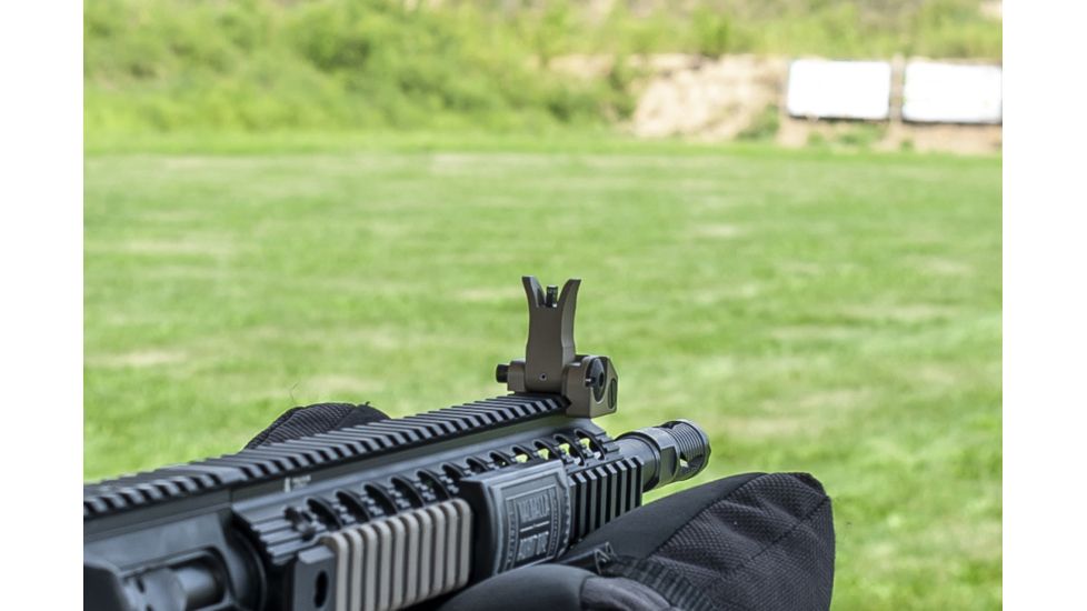 Troy Top Mounted Deployable Front Sight, Front Tactical w/M4 Style Housing, Flat Dark Earth, SSIG-FBS-FMFT-00