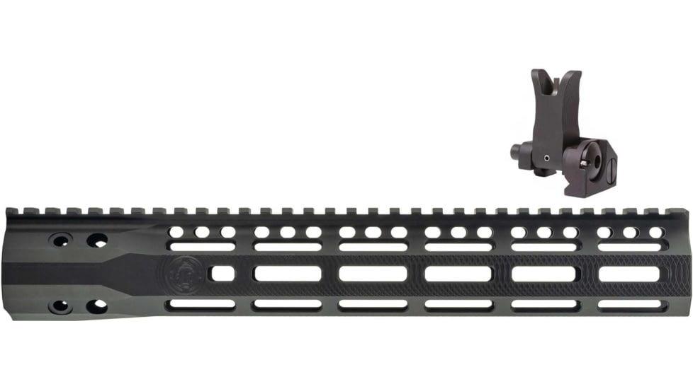 Troy Iron Sight, AR-15, Front Tactical BlackTroy Industries SOCC Gen 2 Free Float M-LOK Black, 12.5in