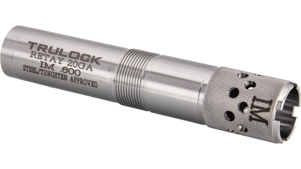 Trulock Retay Sporting Clay, Ported 20 Ga, Silver, Improved Modified, SCRTY20600P