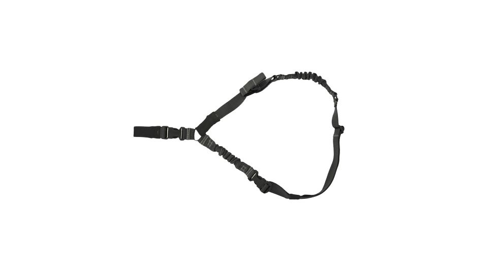 TUFF Products 2-Point Sling w/ Quick Adj. Tab and Dual Bungee Construction, Black Nylon 4002Q-NY