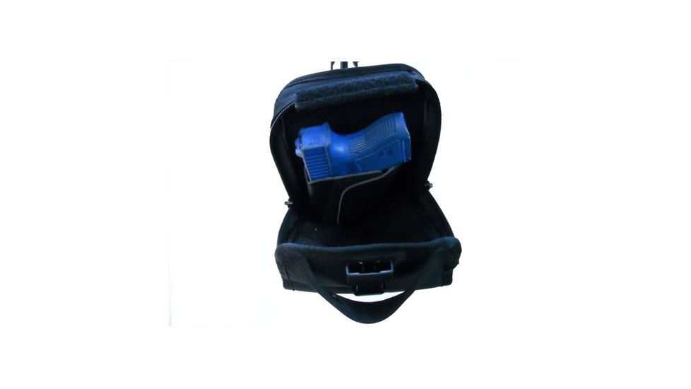 TUFF Products M.O.L.L.E. Front Tactical Back-Up Pouch, Black Nylon, Med Auto 8879-NY