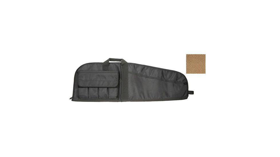 TUFF Products Tactical Rilfe Case with Mag Pouch, Coyote 4059-CB