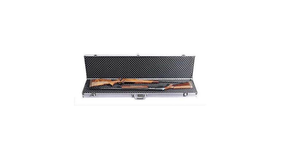 TZ-Case Pro Tech Double Rifle, Shotgun case With Wheels, 53x15x4.25, Silver TZ0053SD