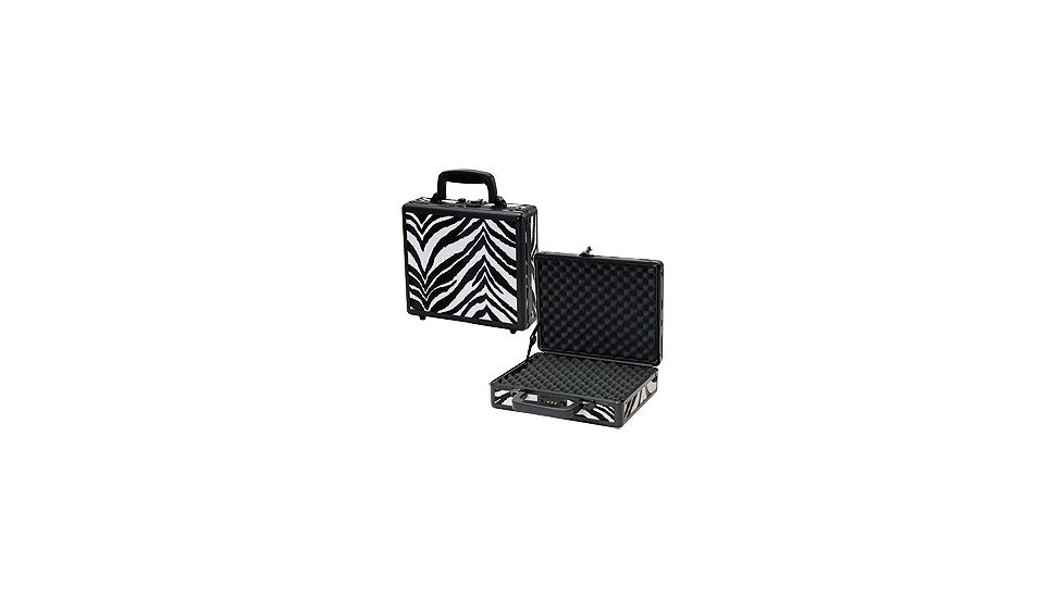 T.Z. Case Pro-Tech 11.5x 9x3.25 Single Pistol Case, Zebra