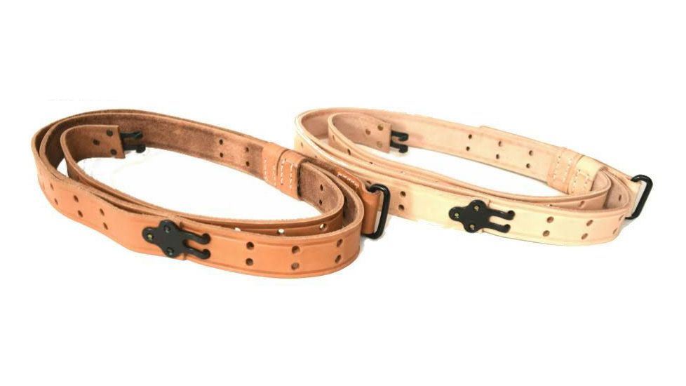 U.S. Spec Model 1907 Leather Parade Sling, Natural Tan, ADJUSTABLE, WCA388NAT