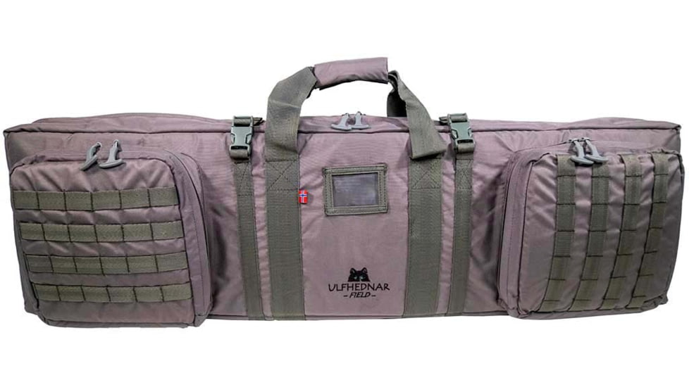 Ulfhednar Double AR Gun Case w/Backpack Straps, Gray, UH035