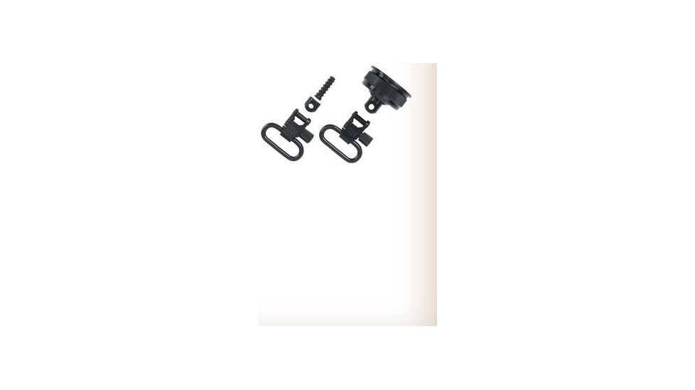 Uncle Mike's Swivels QD, REM 870, 12 Gauge, Blued, 1in, External Ratchet Cap Set, Clam, 18012