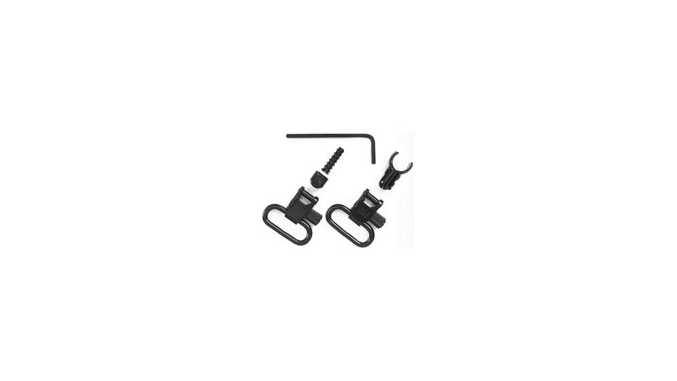 Uncle Mike's 1in Black Quick Detach Swivels for .22 w/Tube Magazine - Magnum Band 1071-2 