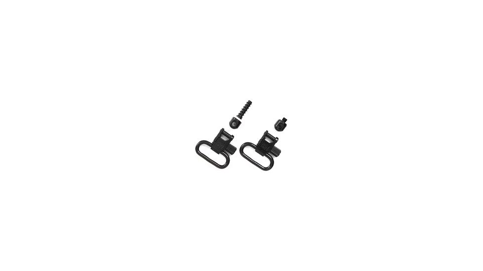 Uncle Mike's Black Quick Detach Swivels - Marlin 39M, Lever Action Fore End Band Style 