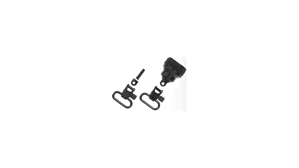 Uncle Mike's Mossberg 590/835 Shotgun Sling Swivels - Mag Cap &amp; Screw-in Stock 