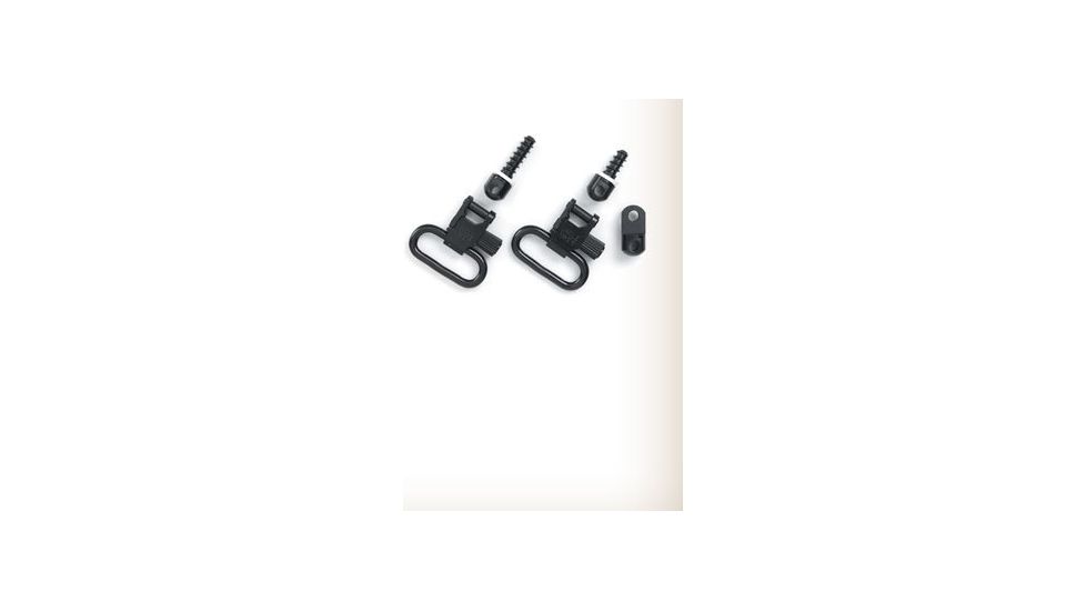 Uncle Mikes Sling Swivels - QD 115 RUG - Nickel-Plated 1462-2