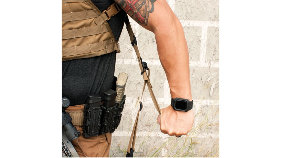 United States Tactical D2 - 2-Point Open Ended Rapid Fit Sling, 1.25in, Coyote, UST-SLD00202OE