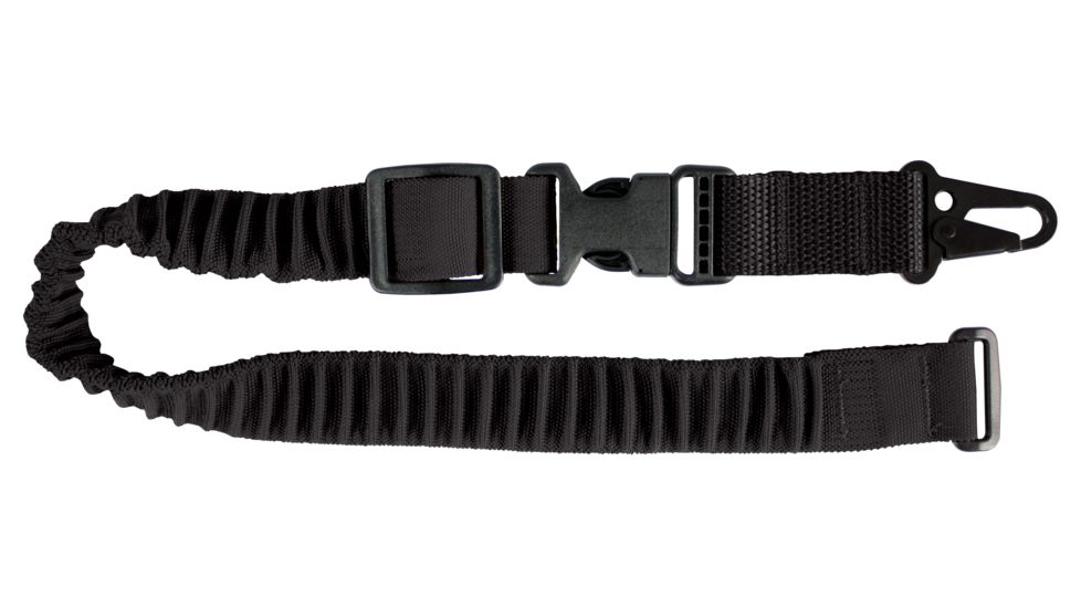 United States Tactical MOLLE Shock Webbing Sling, 1.25in, HK Hook, Black, UST-SLM00201QH