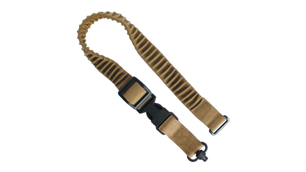 United States Tactical MOLLE Shock Webbing Sling, 1.25in, QD Swivel, Coyote, UST-SLM00202QD