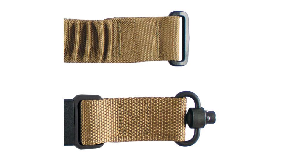 United States Tactical M2 MOLLE Shock Webbing Sling, QD, Coyote, One Size, UST-SLM00202QD