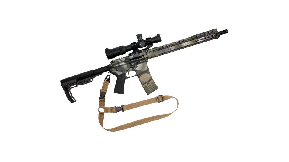 United States Tactical S1 Open Ended Single-Point Tactical Sling, 1.25in, Coyote, UST-SLS00102OE