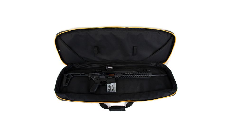 Urban Carry Large Rifle AR-15 Carrying Case, Black / Yellow, 37in x 13in x 3in UC-BAG-AR