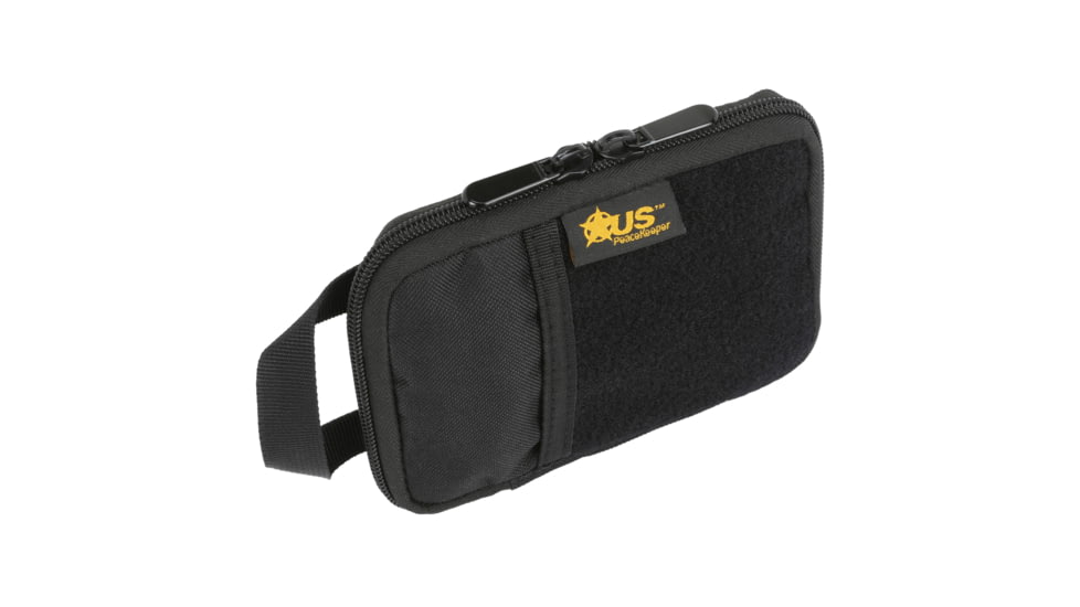 US PeaceKeeper EDC Admin Organizer Pouch, 4"x6", 1000 Denier Nylon, Black, P22045